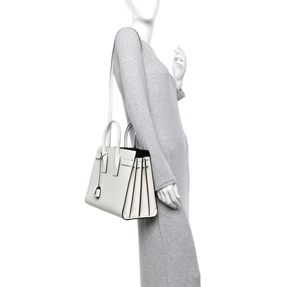 Saint Laurent Calfskin Small Sac De Jour Dove Porcellana Black 2 of 9