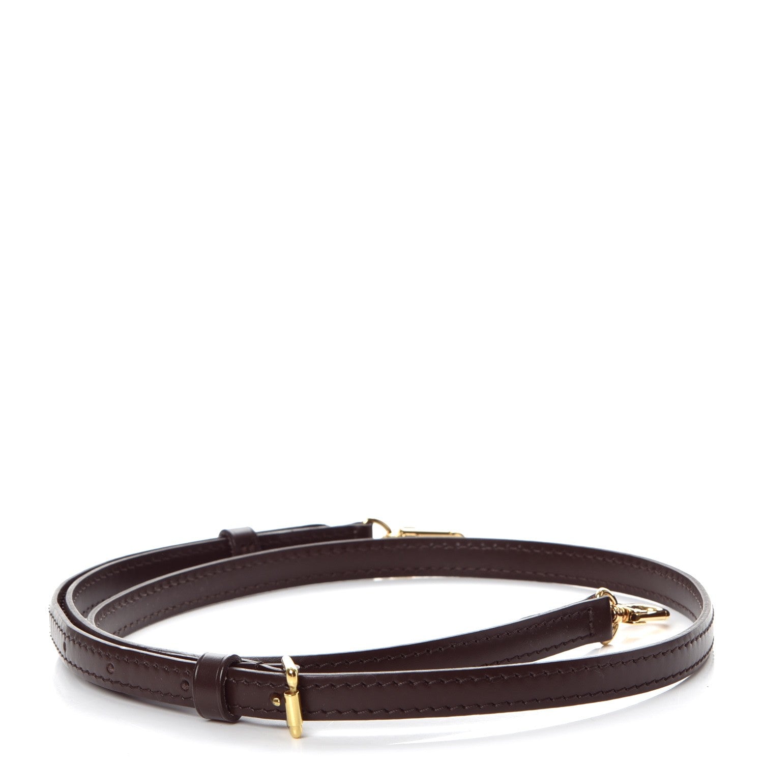Louis Vuitton Calfskin 12mm Adjustable Shoulder Strap Brown 2 of 5