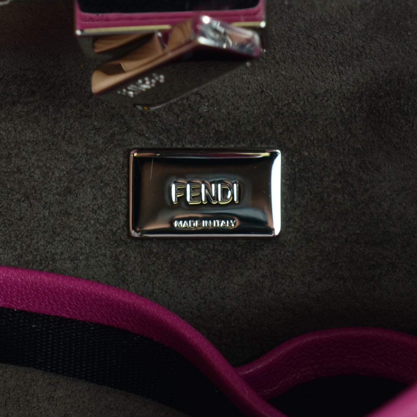 Nappa Micro Peekaboo Iconic Satchel Magenta