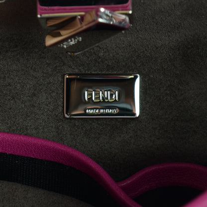 Fendi Nappa Micro Peekaboo Iconic Satchel Magenta 6 of 8
