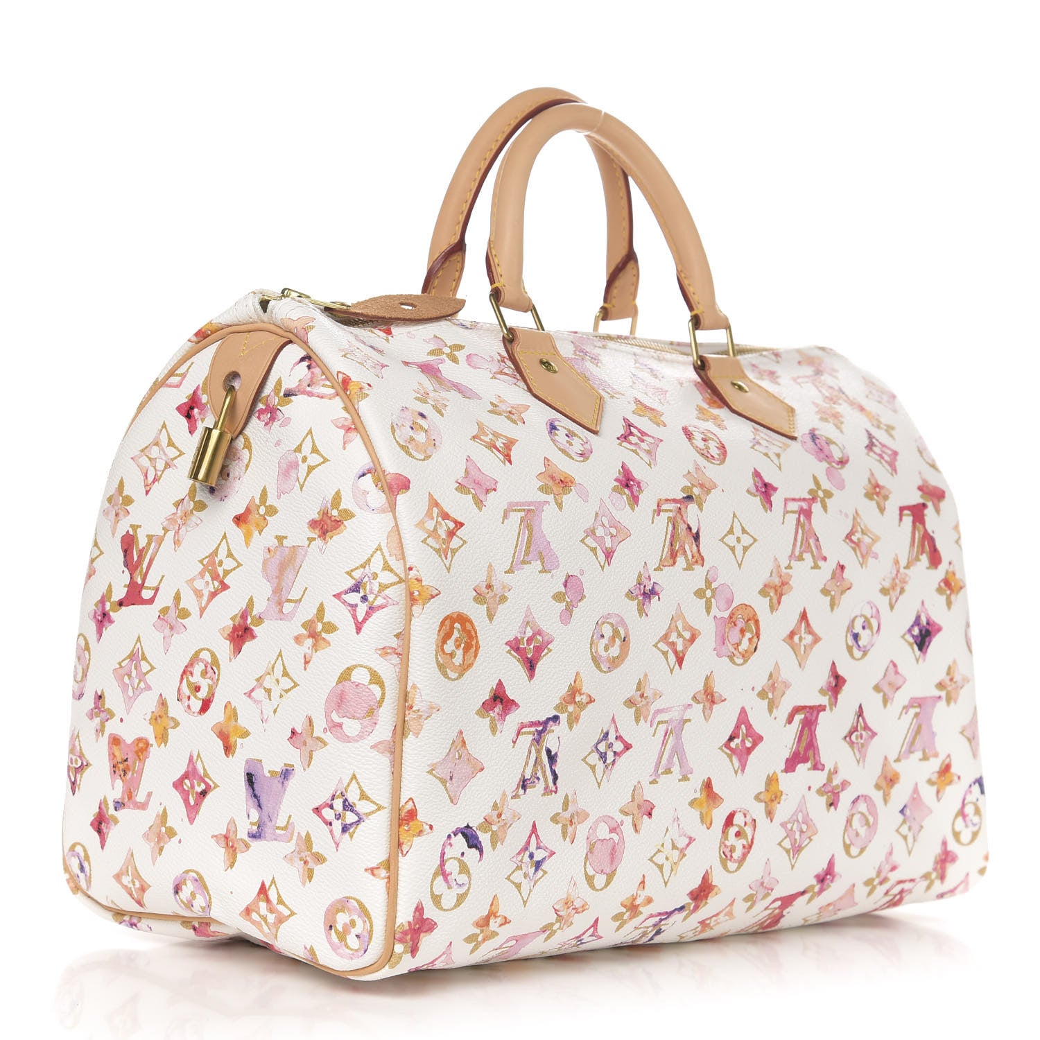 Louis Vuitton Watercolor Aquarelle Speedy 35 White 3 of 11