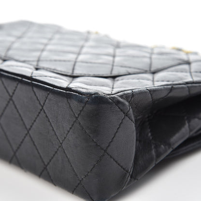 Chanel Lambskin Quilted Medium Double Flap Black 16 of 16