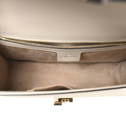Gucci Calfskin Small Sylvie Shoulder Bag Off White 5 of 10