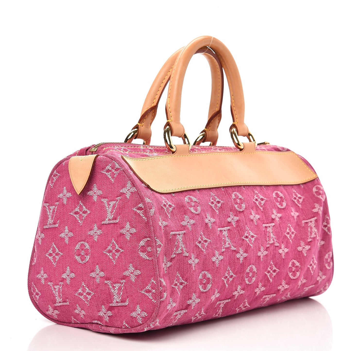 Monogram Denim Neo Speedy Fuchsia