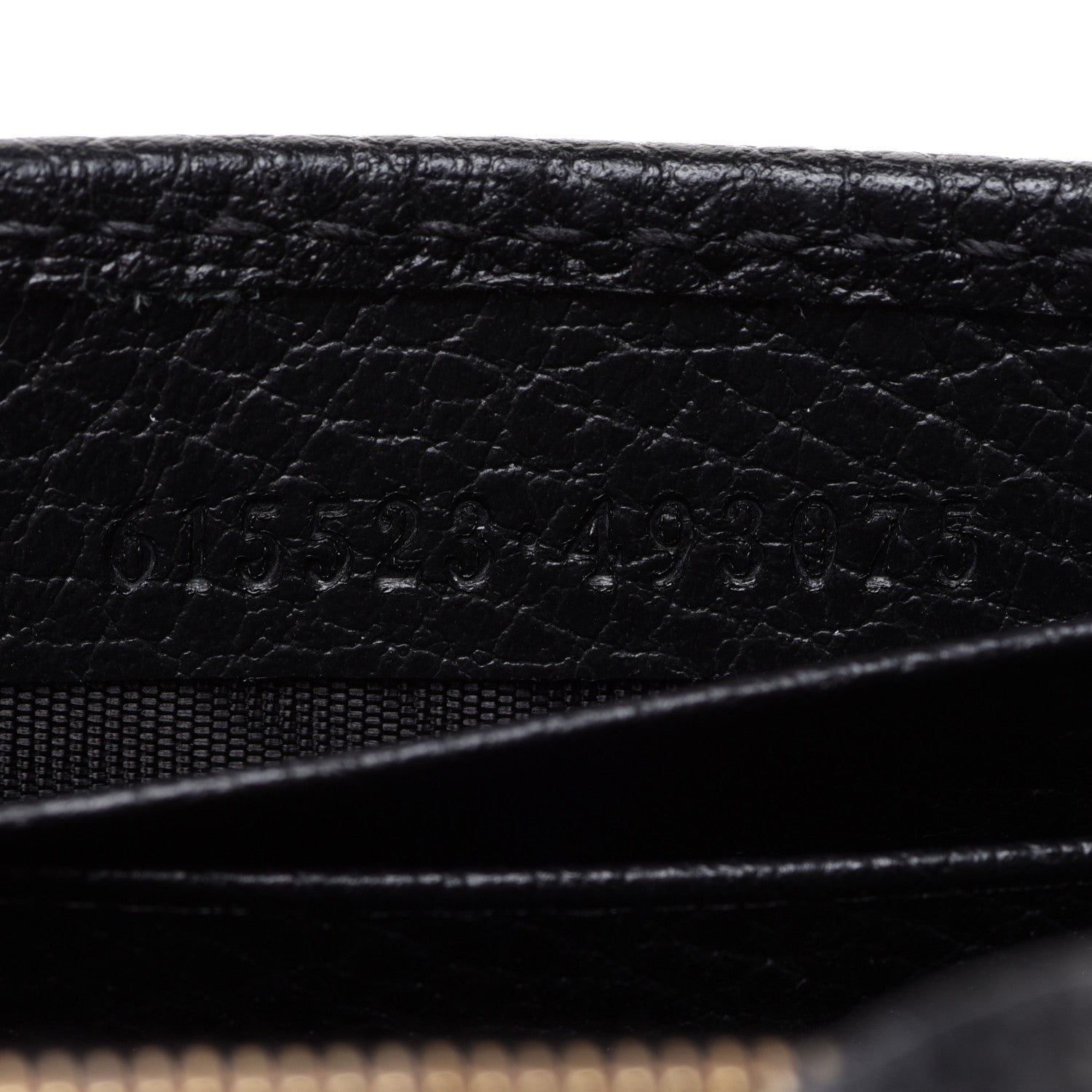 Gucci Dollar Calfskin Interlocking G Chain Wallet Black 8 of 14