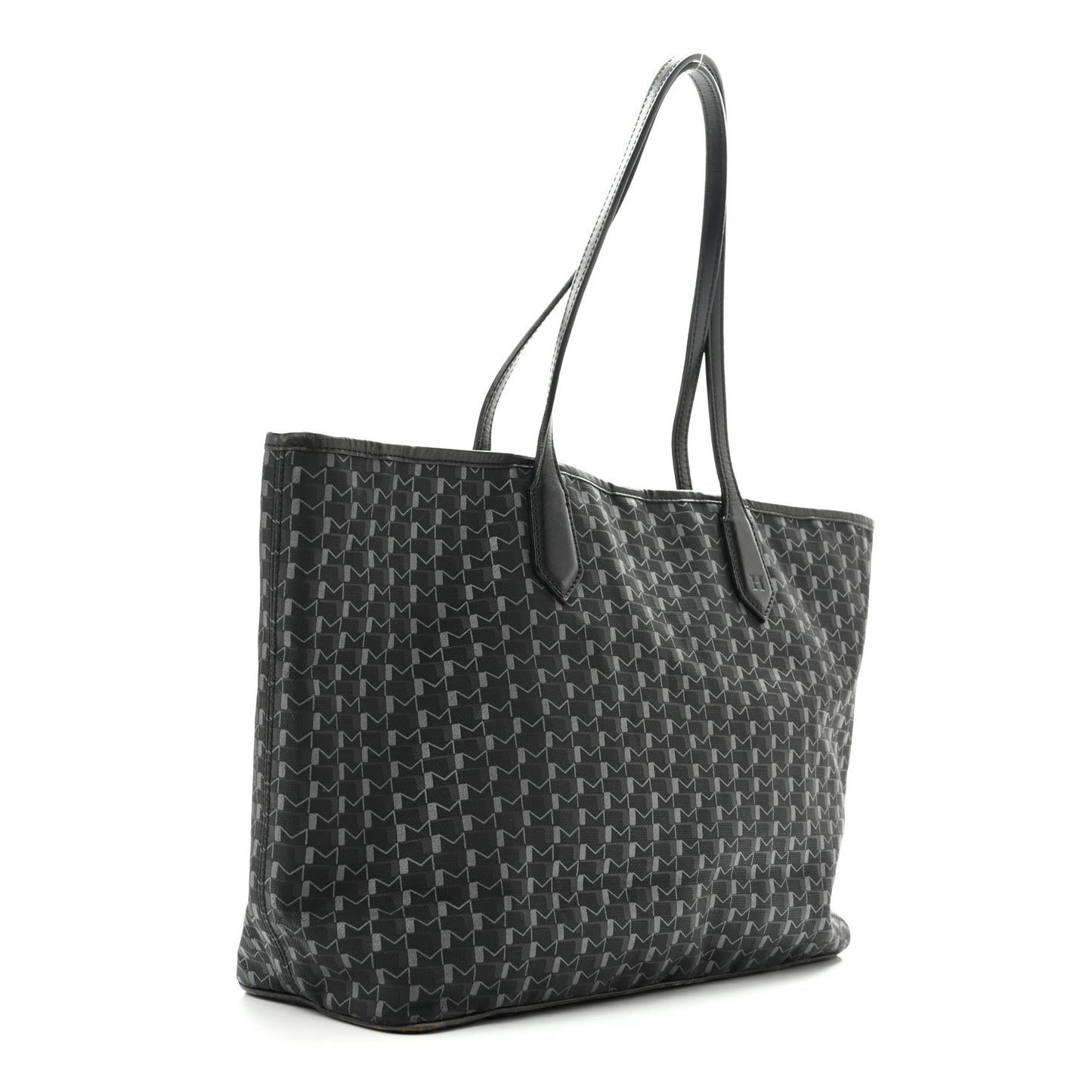 Calfskin Canvas 1920 M Monogram MM Tote  Black