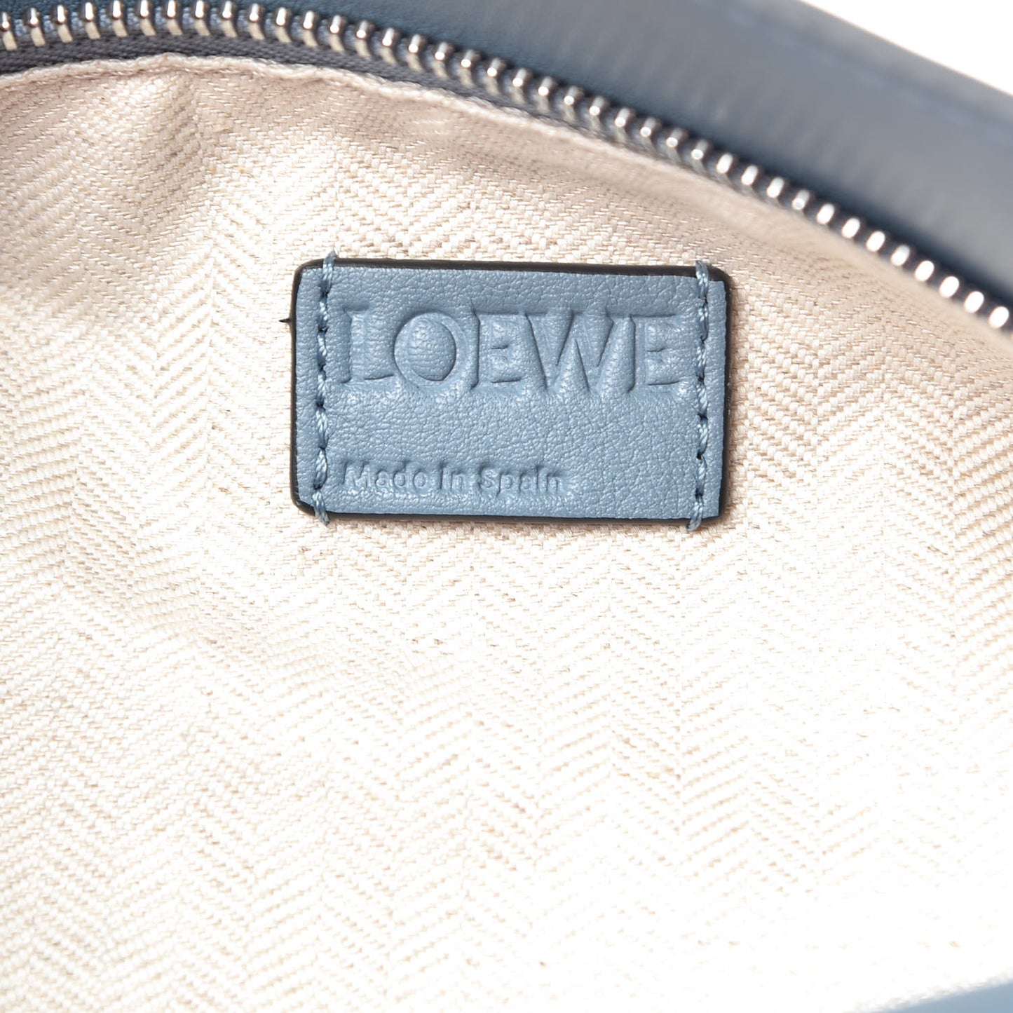 Calfskin Medium Puzzle Bag Stone Blue