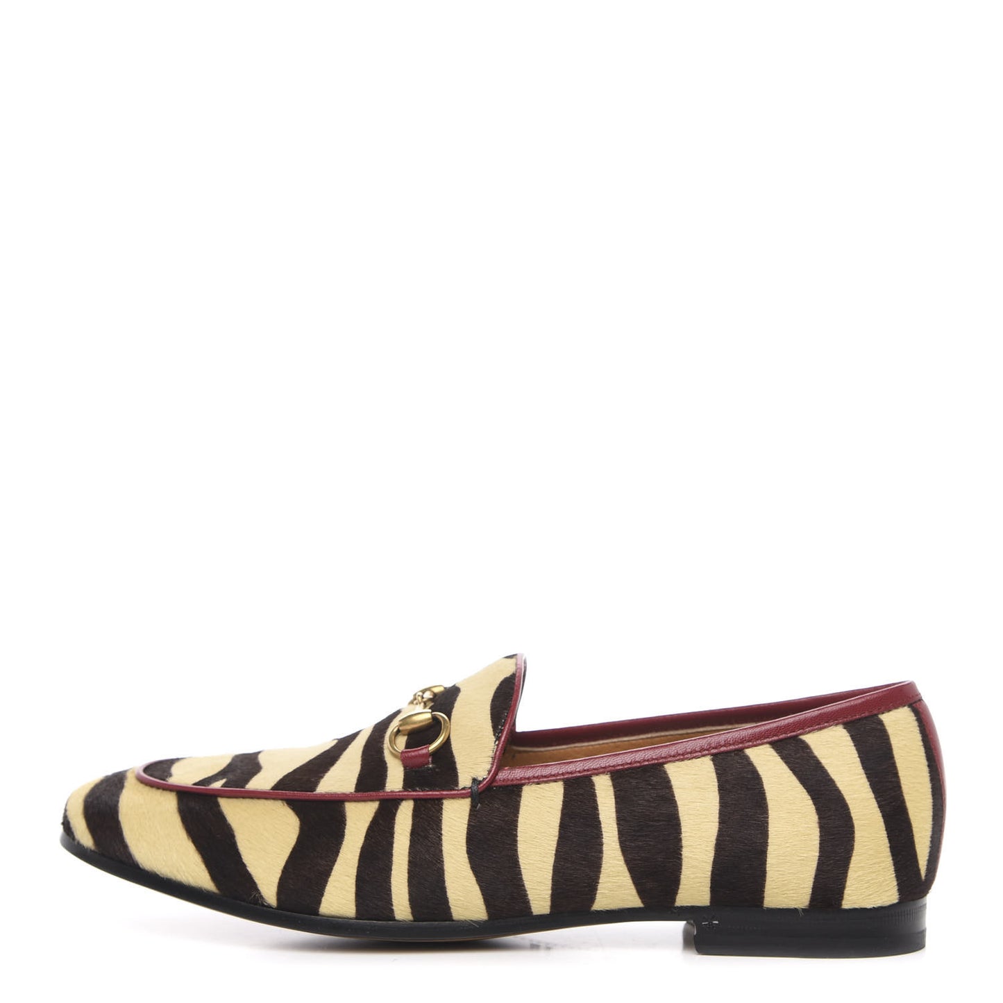 Calf Hair Tiger Print Womens Jordaan Loafers 39 Natural Black Romantic Cherry