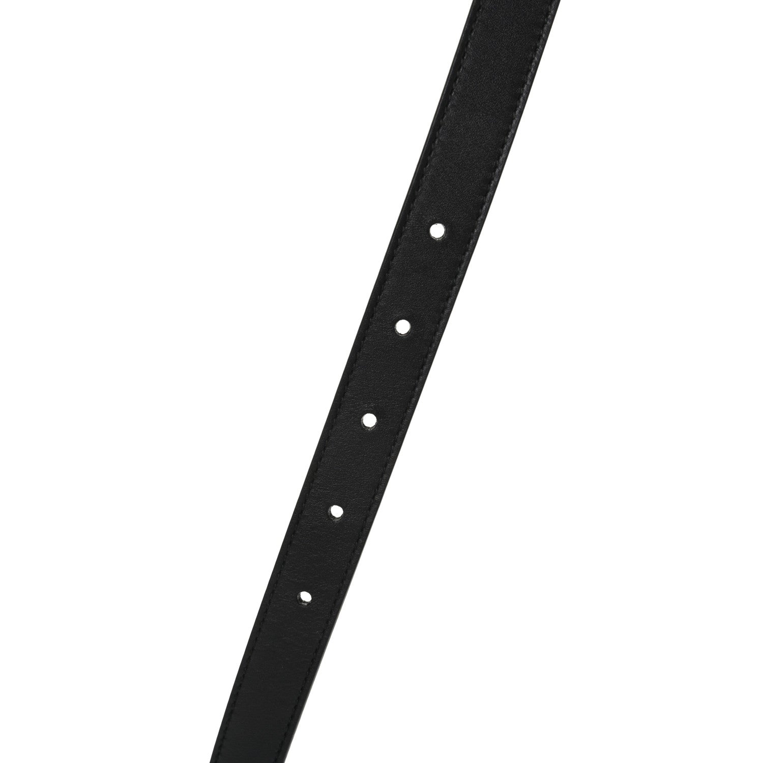 Gucci Calfskin Pearl Double G 20mm Belt 90 36 Black Cream 5 of 5