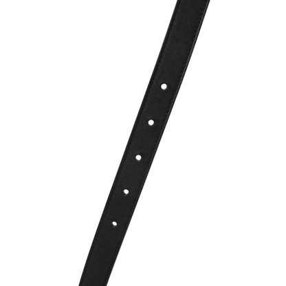 Gucci Calfskin Pearl Double G 20mm Belt 90 36 Black Cream 5 of 5