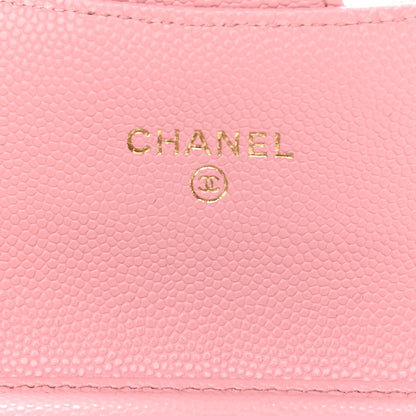Chanel Caviar Quilted Mini Clutch With Chain Pink 6 of 12