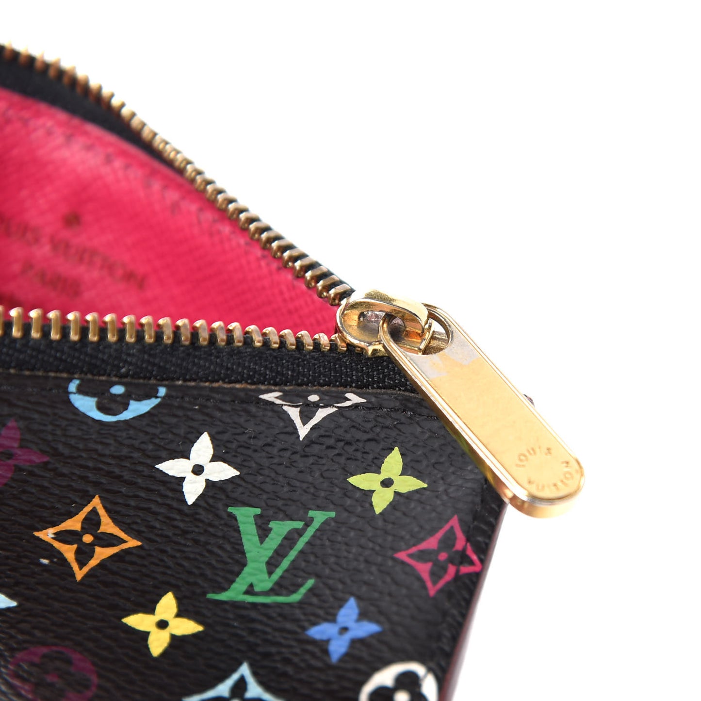 Monogram Multicolor Key Pouch Black Grenade