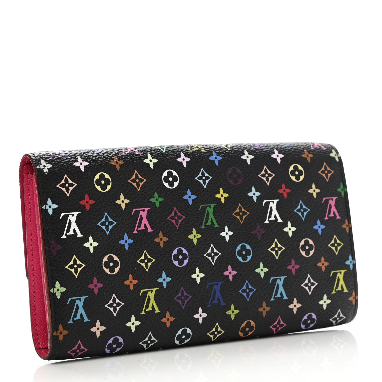 Louis Vuitton Monogram Multicolor Sarah Wallet Black Grenade 3 of 9