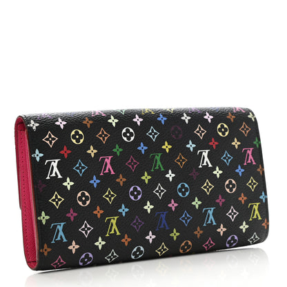 Louis Vuitton Monogram Multicolor Sarah Wallet Black Grenade 3 of 9