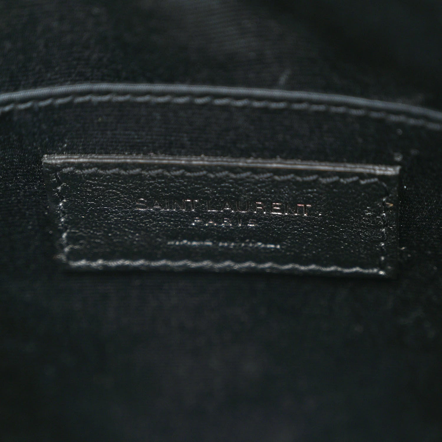 Saint Laurent Calfskin Matelasse Monogram Lou Camera Bag Black 6 of 9