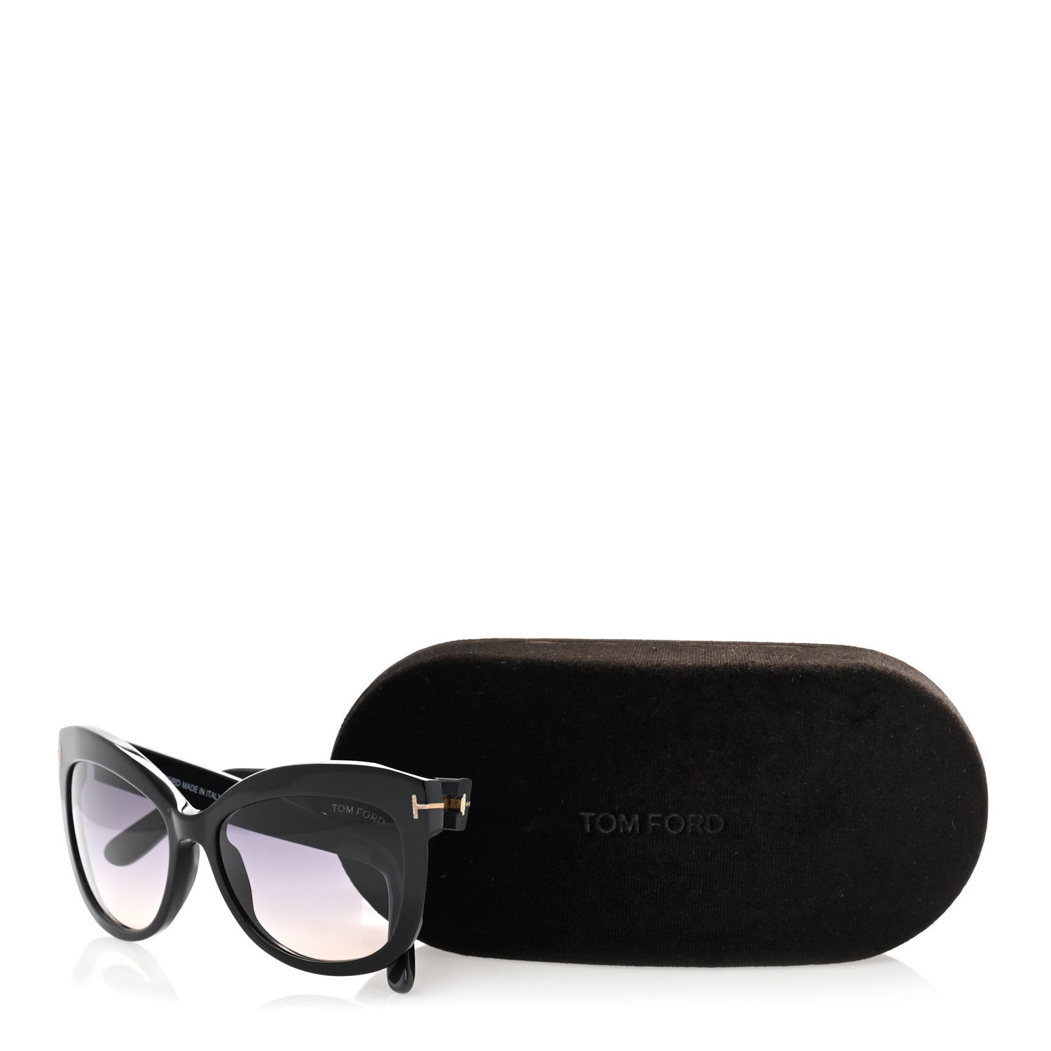 Tom Ford Acetate Alistair Cat Eye Sunglasses TF524 Black 1717734
