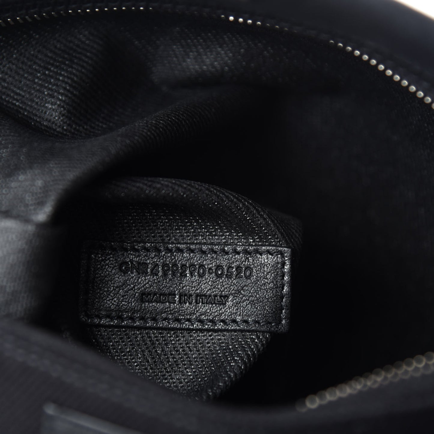 Linen Calfskin Rive Gauche Tote Black