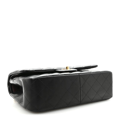 Chanel Lambskin Quilted Jumbo Double Flap  Black 4 of 10