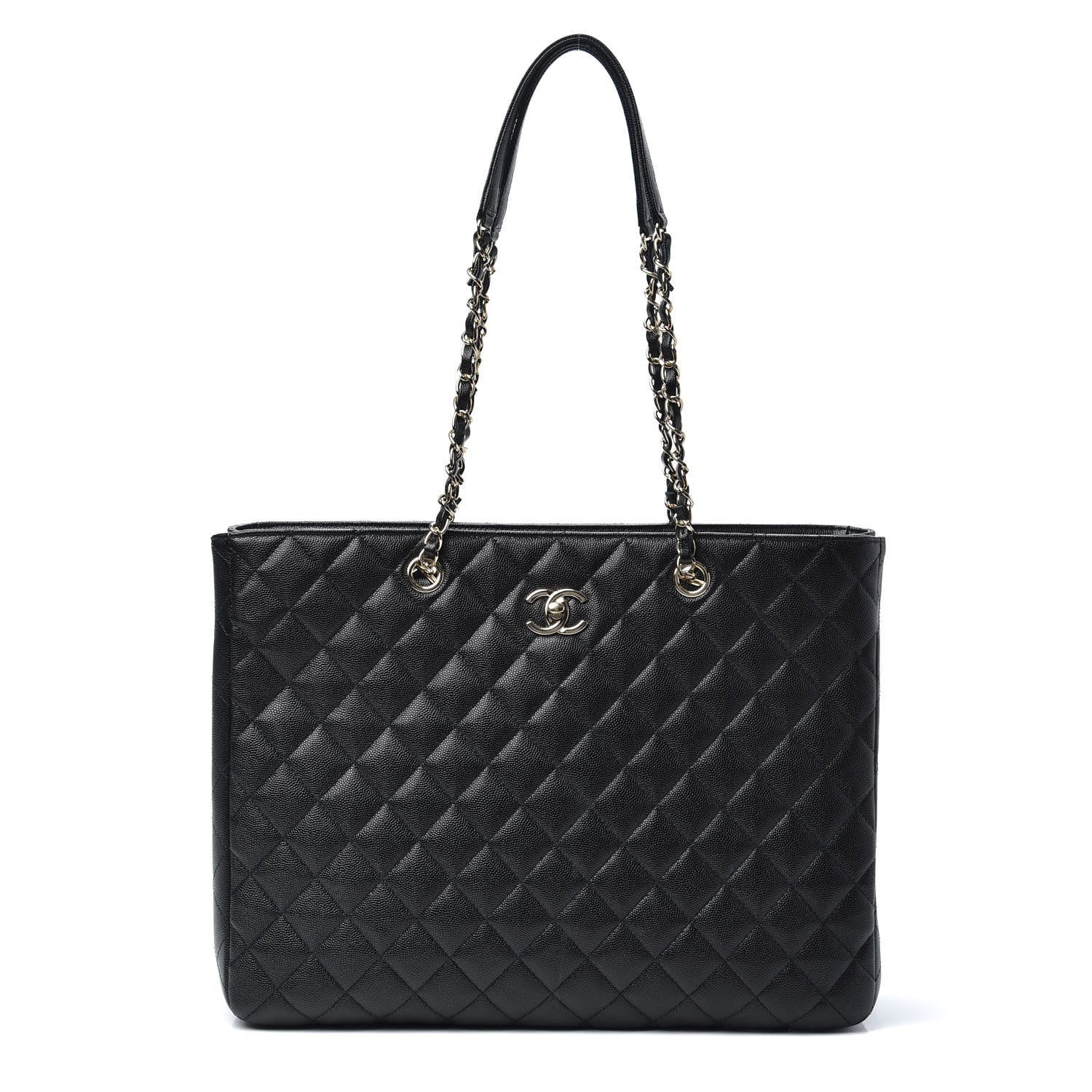 Chanel Caviar Quilted Large Shopping Tote Black 1 of 10