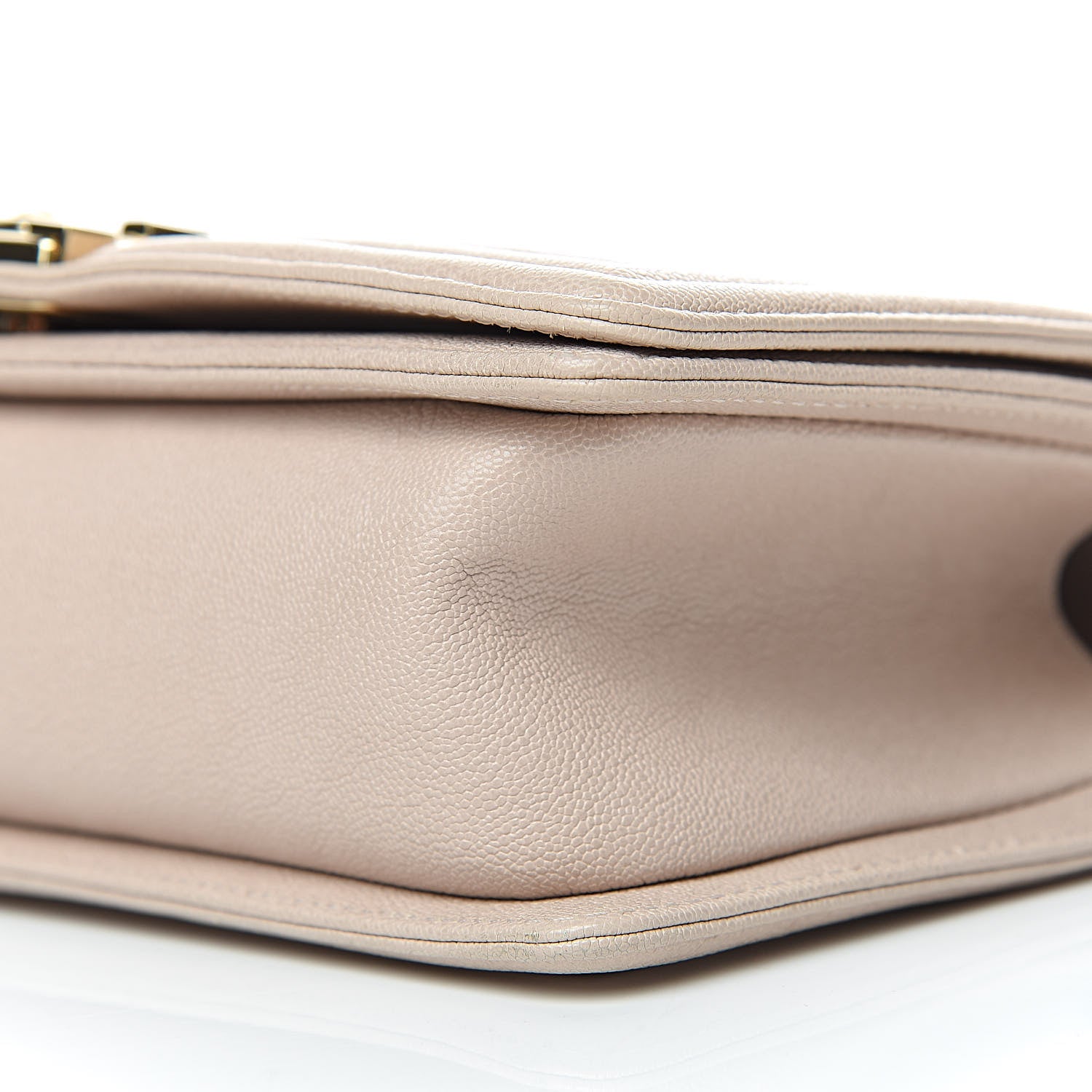 Chanel Caviar Quilted Medium Boy Flap Beige 9 of 10