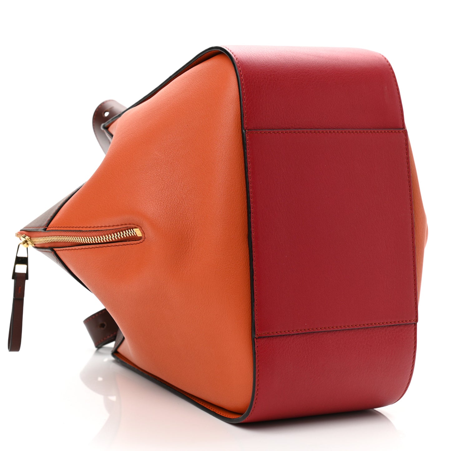 Calfskin Small Hammock Shoulder Bag Ginger Red