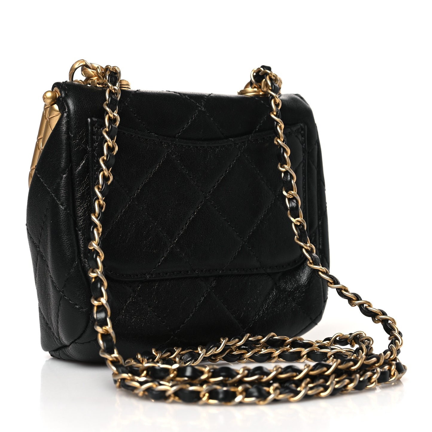 Lambskin Quilted Micro My Crush Bag Black