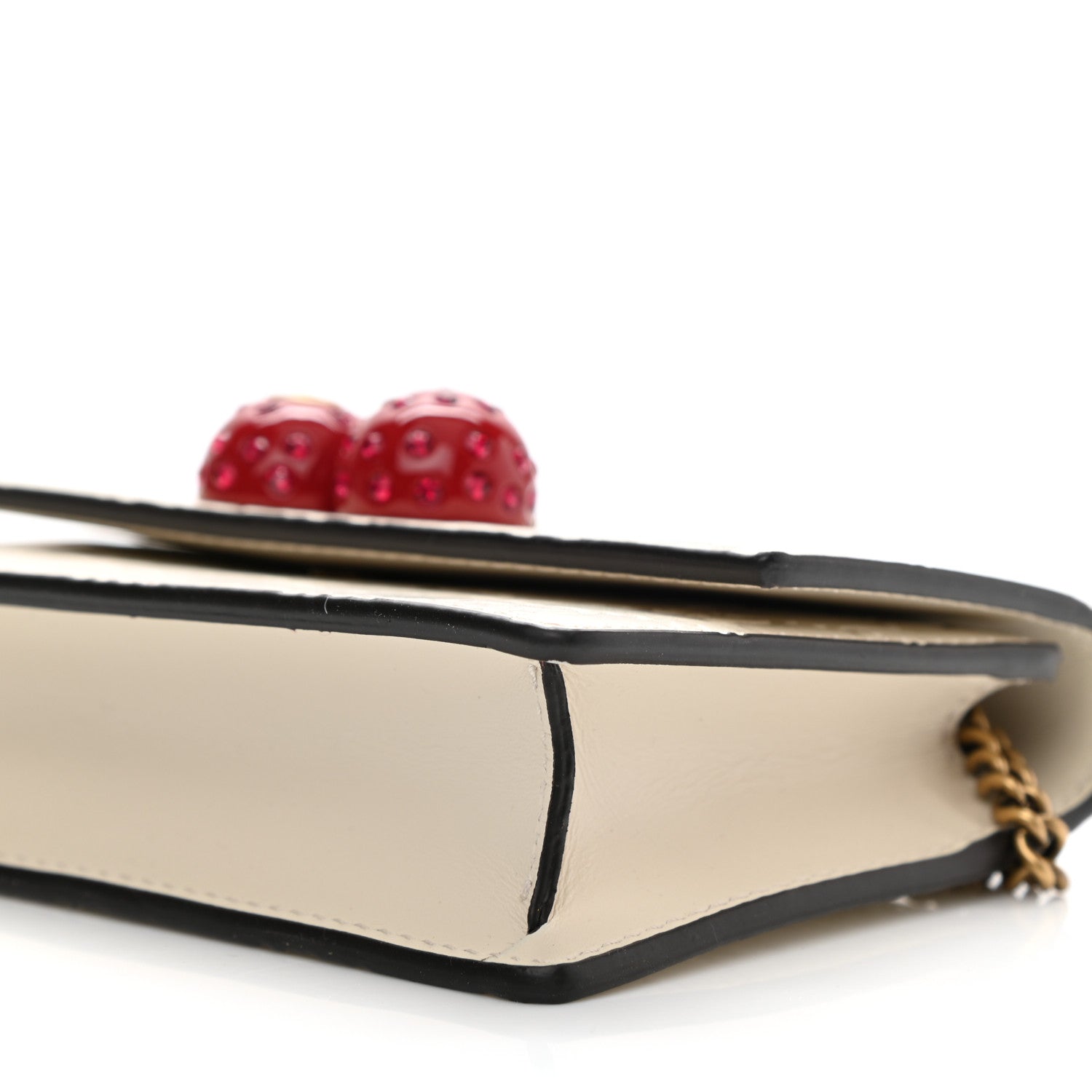 Gucci Guccissima Mini Cherry Chain Bag White 9 of 9