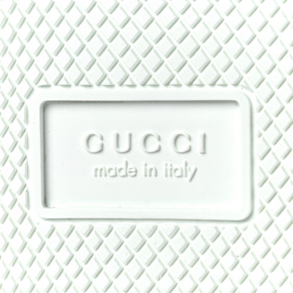Gucci Laminated Nappa Crystal Web Bee Embroidered Trapuntata Womens Ace Platform Sneakers 37.5 Fuxia 7 of 9