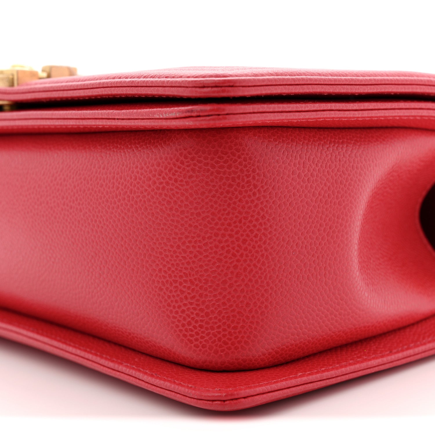 Chanel Caviar Quilted Medium Boy Flap Red 10 of 11