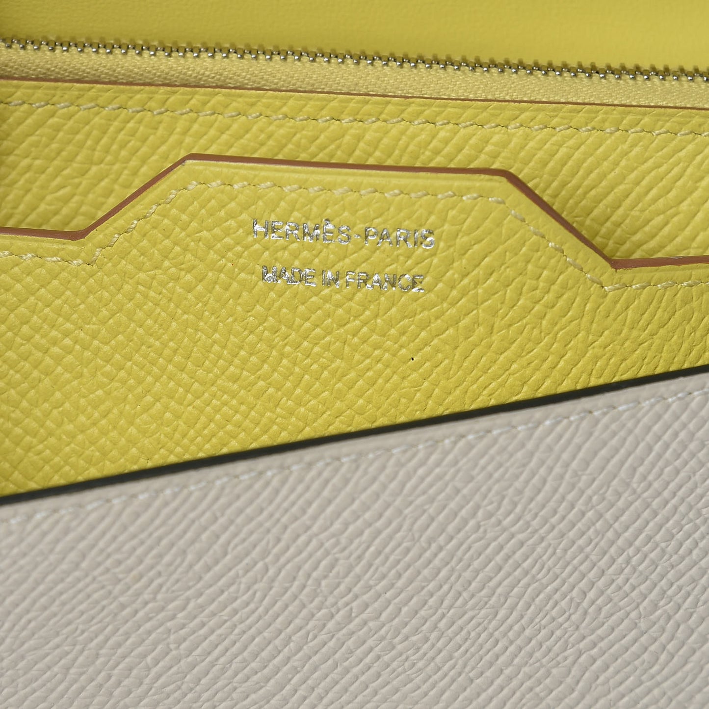 Epsom Passant Long Wallet Craie Lime