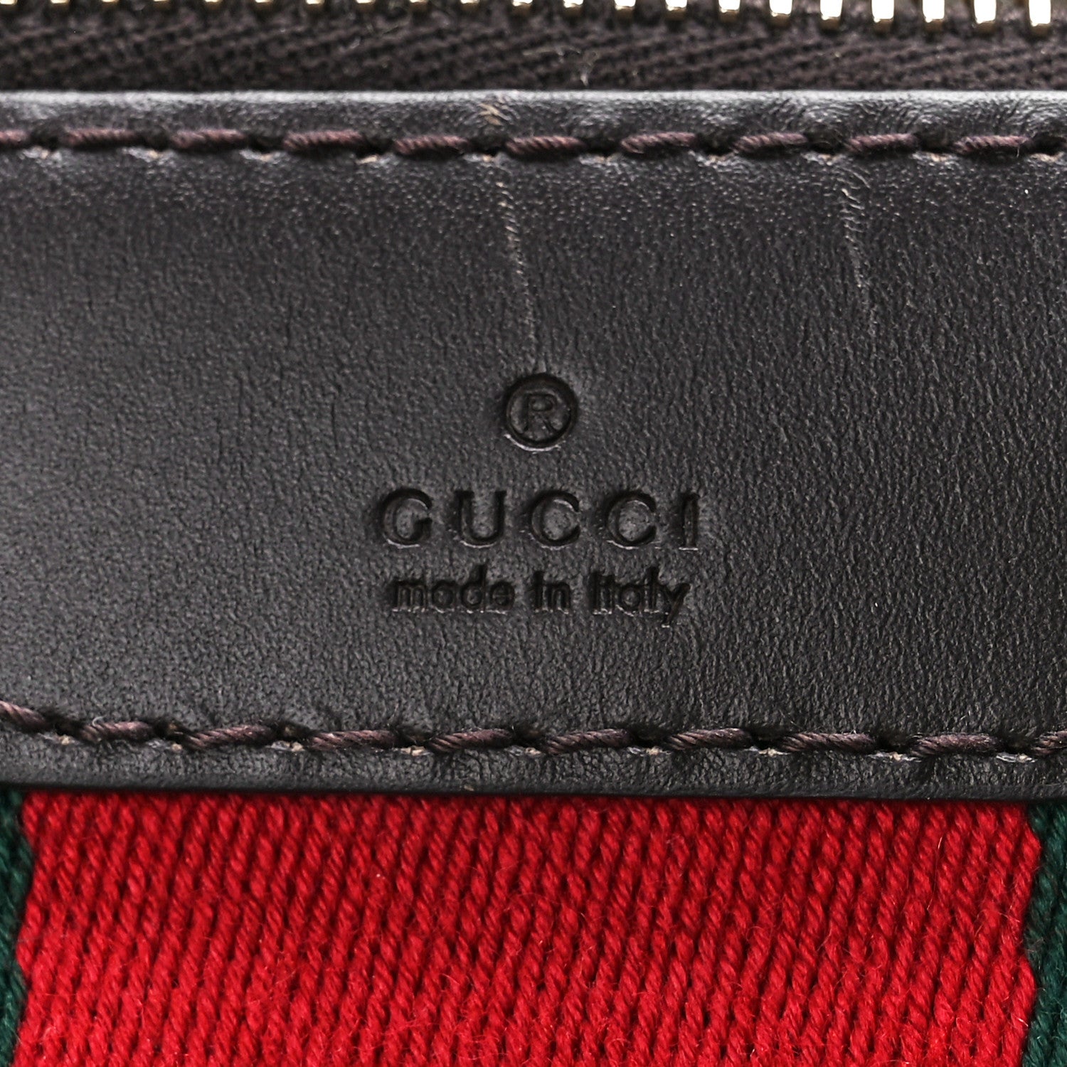 Gucci Monogram Selleria Calfskin Vintage Web Medium Boston Beige Ebony Cocoa 9 of 13