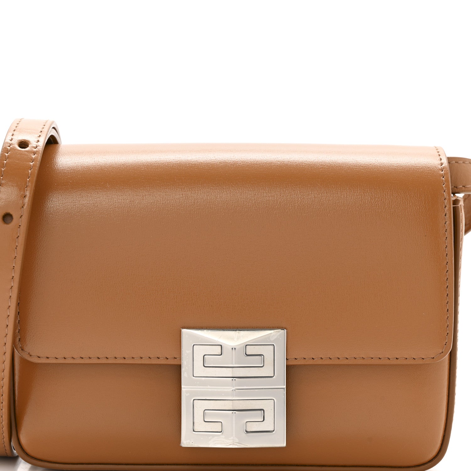 Givenchy Box Calfskin Small 4G Shoulder Bag Tan 7 of 9