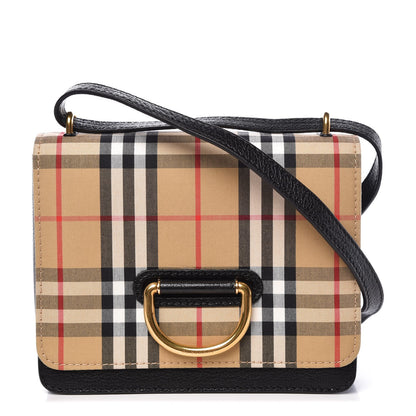 Burberry Vintage Check Small Shoulder Bag Black 1 of 7