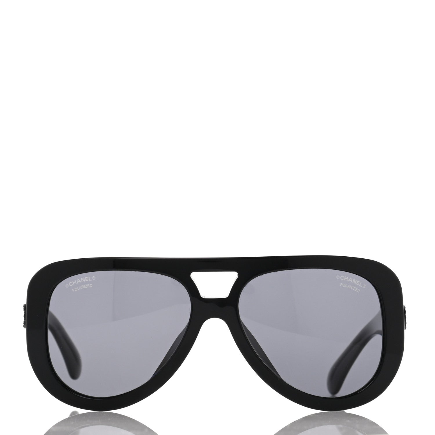 Chanel Resin Sunglasses 5423-B Black 2 of 8