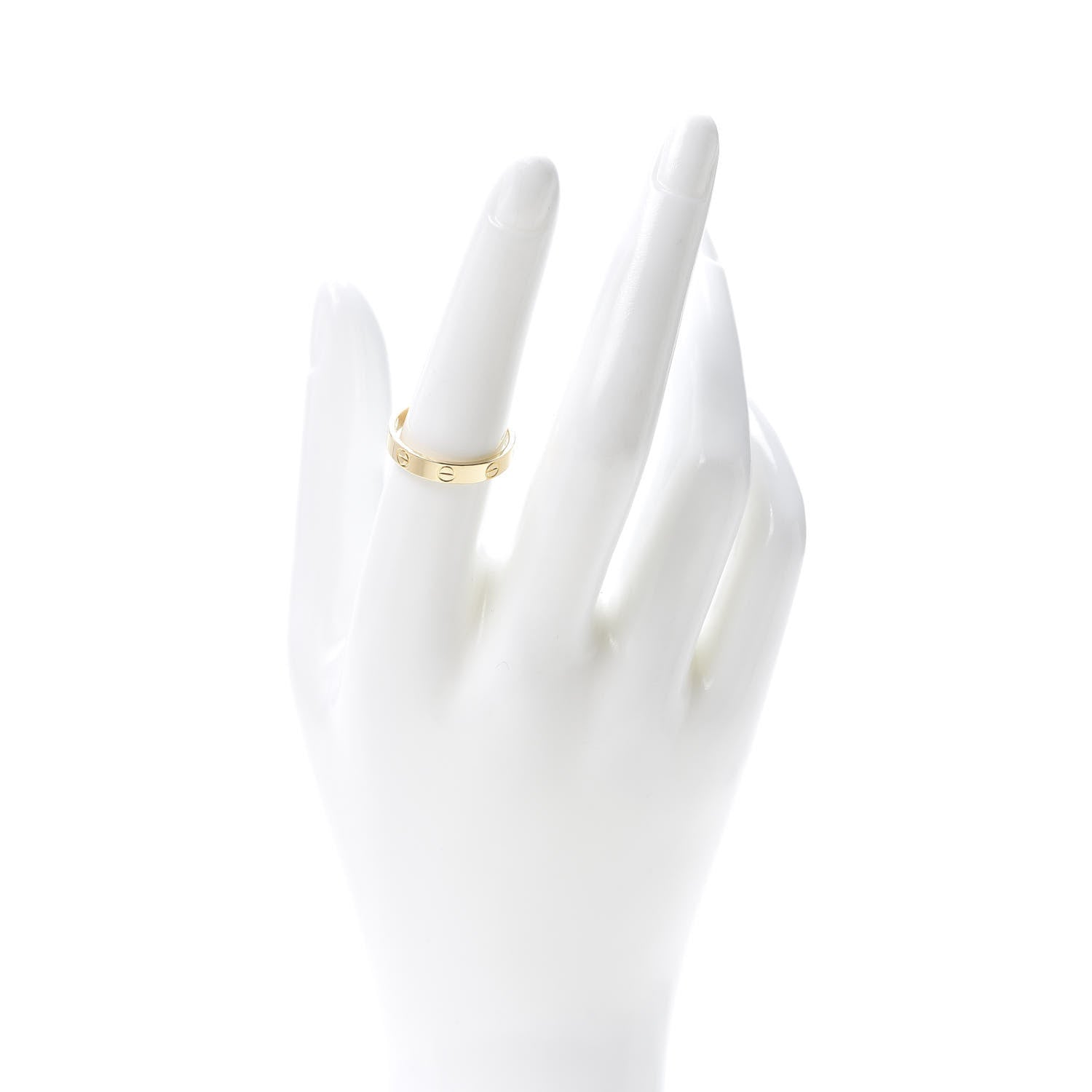 Cartier 18K Yellow Gold 3.5mm LOVE Wedding Band Ring 55 7.25 2 of 6