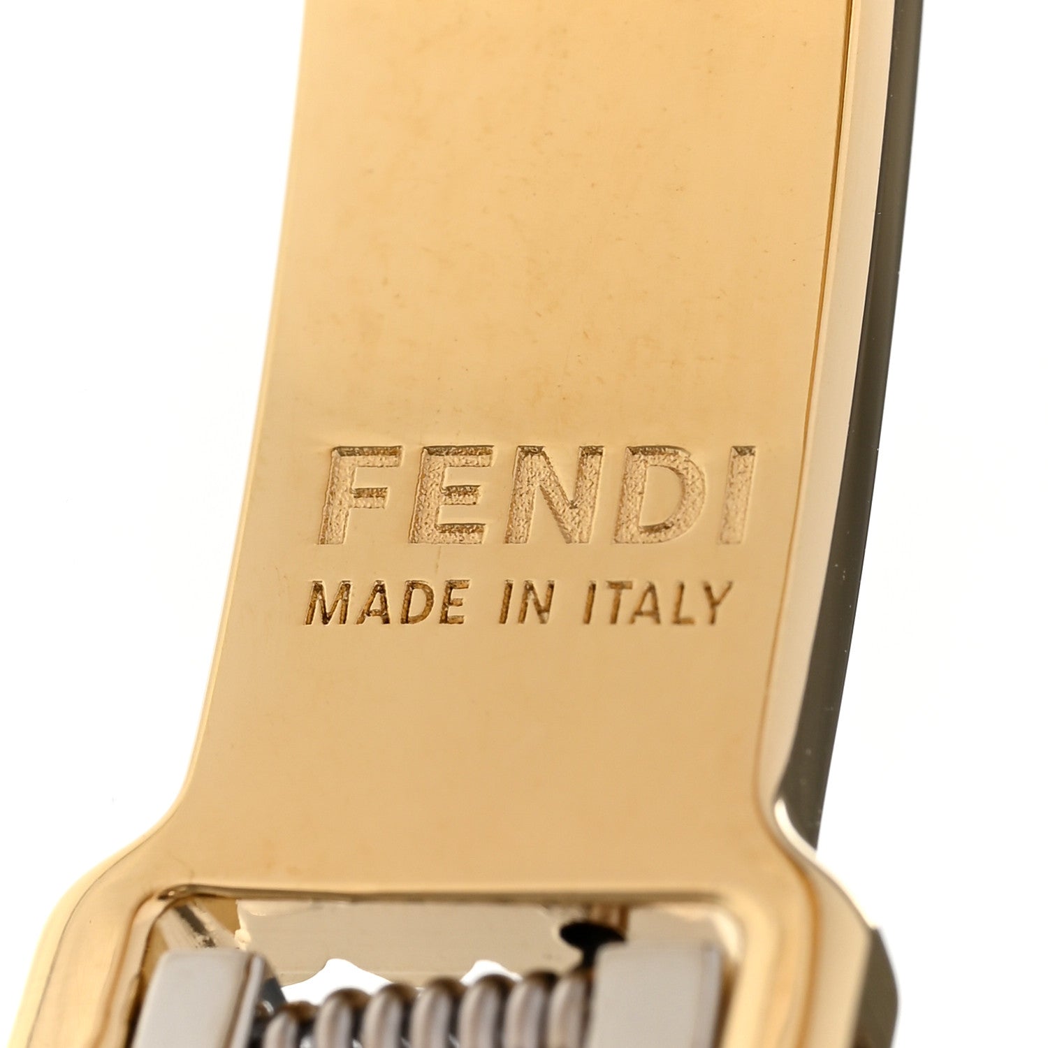 Fendi Metal F Bangle M Soft Gold Palladium 4 of 7