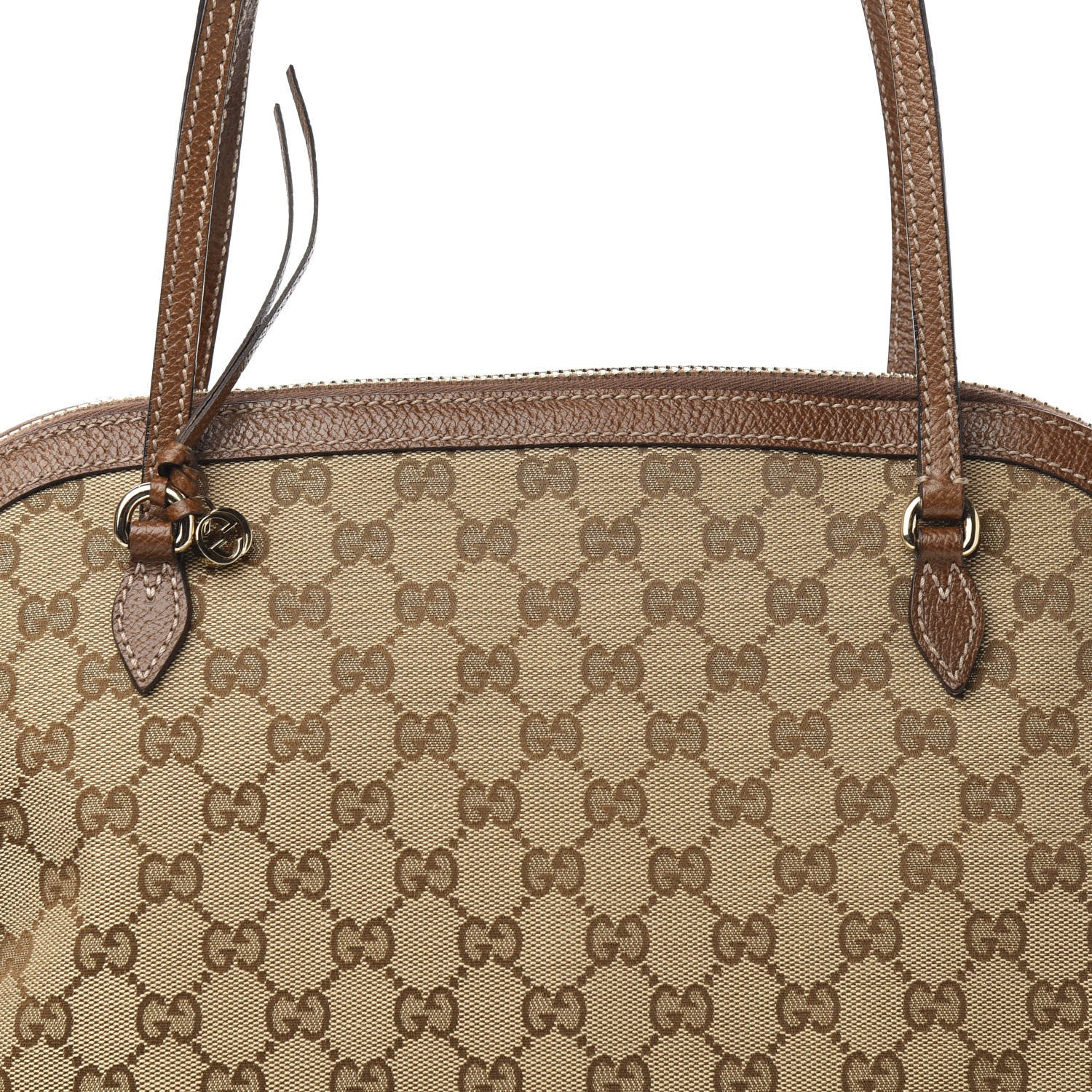 Gucci Monogram Medium Bree Shoulder Bag Beige Tabacco 12 of 12