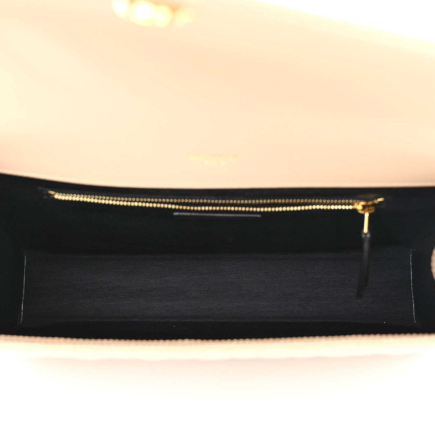 Saint Laurent Grain De Poudre Mixed Matelasse Large Triquilt Monogram Satchel Dark Beige 5 of 10