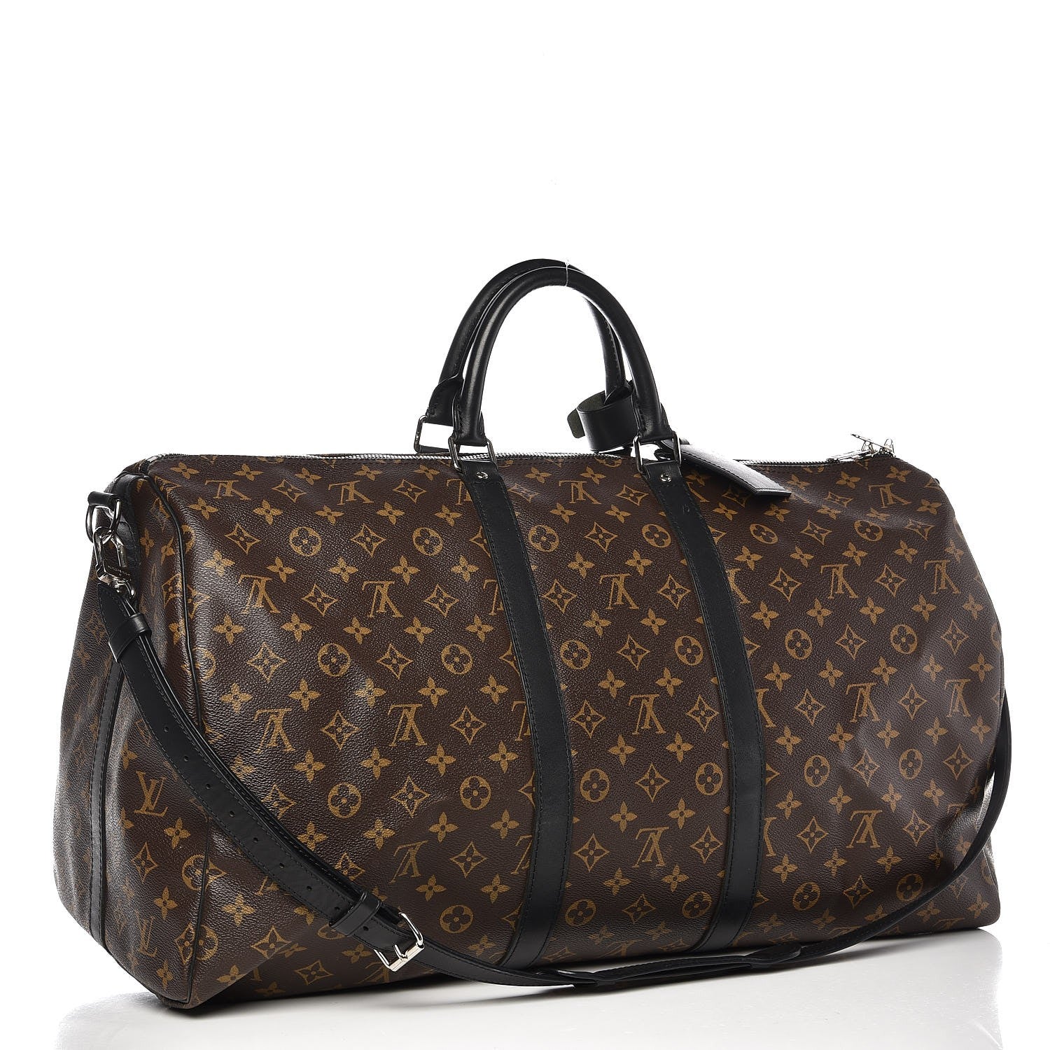 Louis Vuitton Monogram Macassar Keepall Bandouliere 55 4 of 13