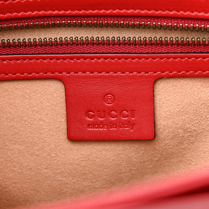 Gucci Calfskin Sylvie Web Small Queen Margaret Top Handle Bag Blue Agata Hibiscus Red Mystic White Sugar Pink 6 of 11
