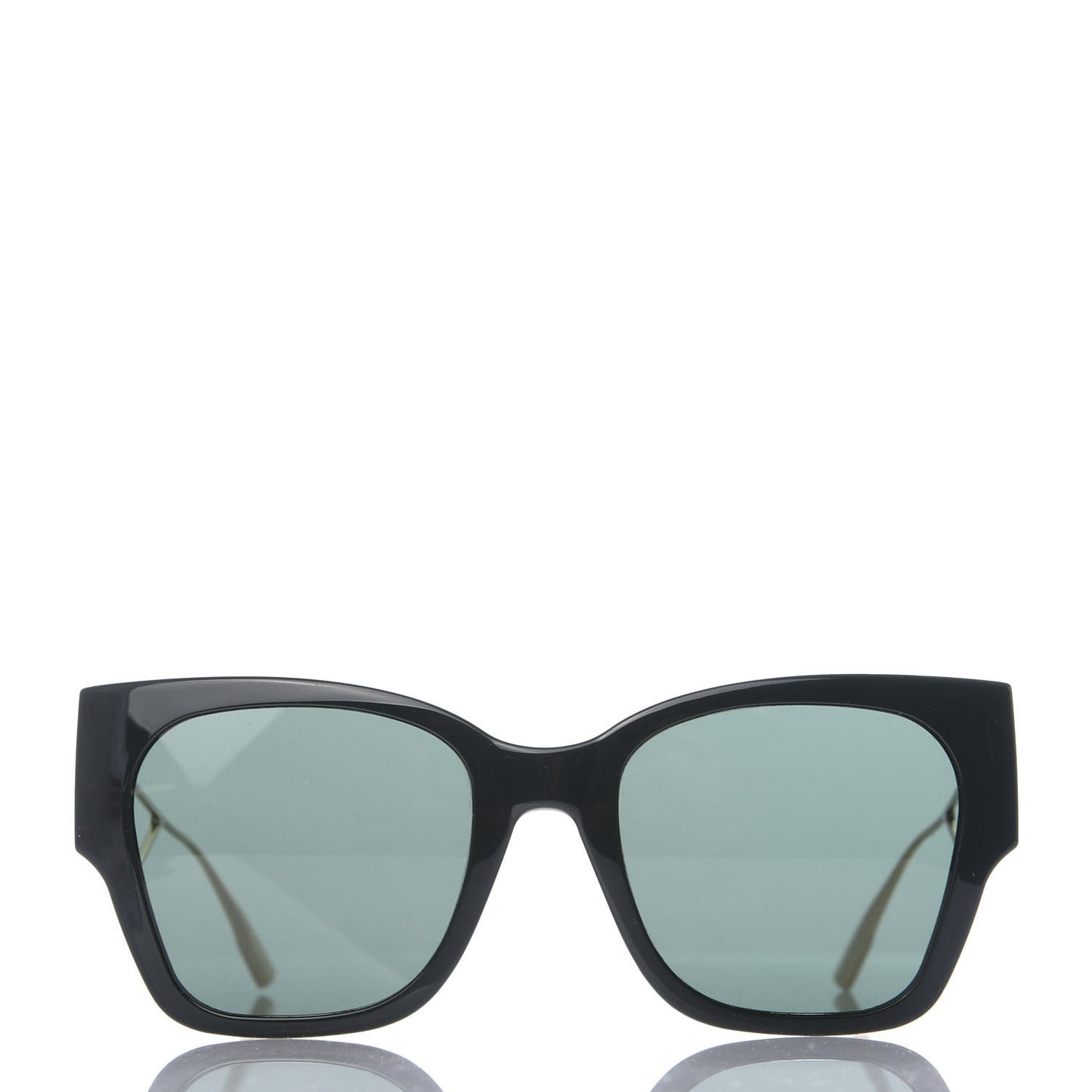 Rectangular 30 Montaigne 1 Sunglasses Black Gold