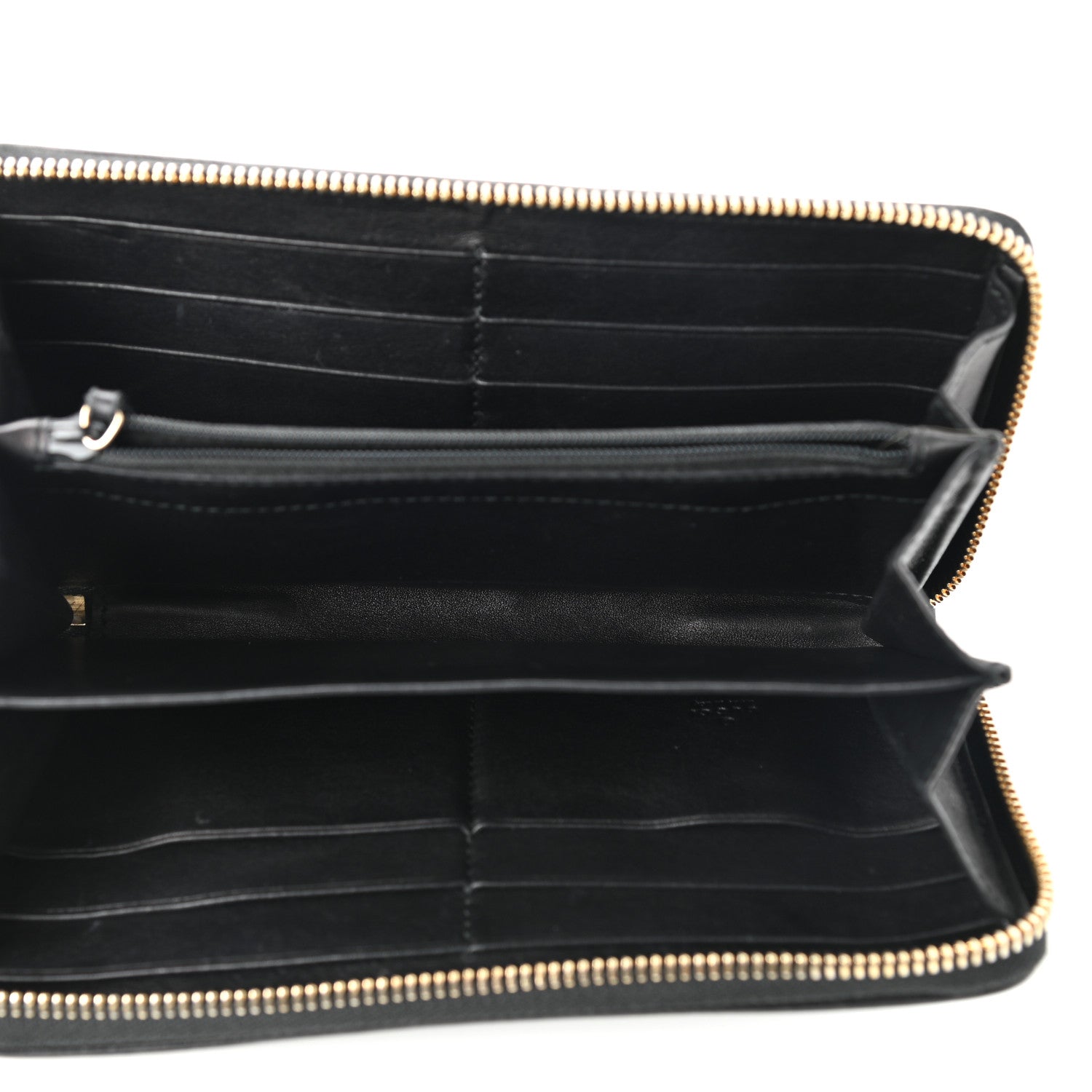 Gucci Guccissima Sukey Zip Around Wallet Black 5 of 8