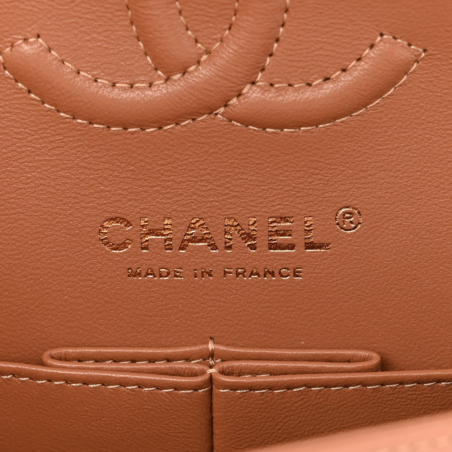 Chanel Lambskin Quilted Small Double Flap Brown 6 of 11