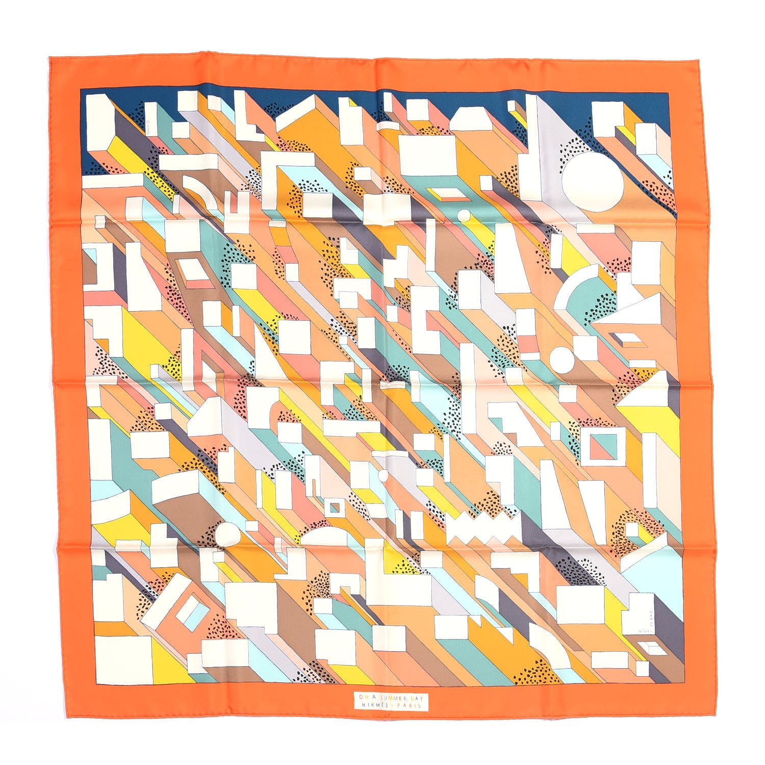 Hermes Silk On A Summer Day Scarf 90 1 of 4