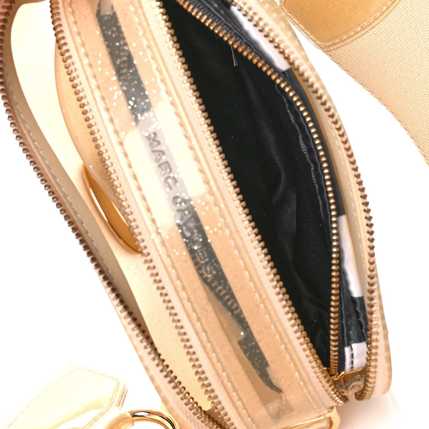 Jelly Glitter Small Snapshot Camera Bag Gold Silver