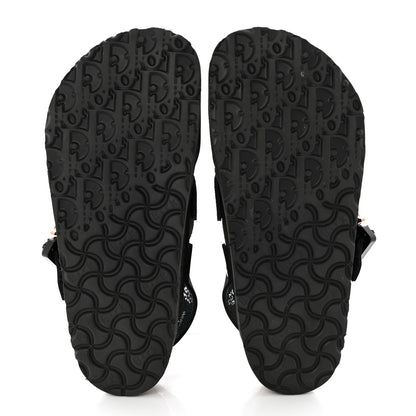 Christian Dior X BIRKENSTOCK Felted Wool Nubuck Calfskin Tokio Mule 36 Black 5 of 12