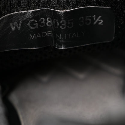 Chanel Nylon Suede Calfskin CC Sneakers 35.5 Black 6 of 9