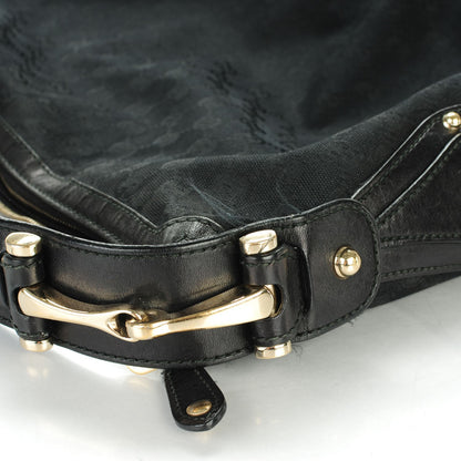 Gucci Monogram Pelham Medium Hobo Black 8 of 10