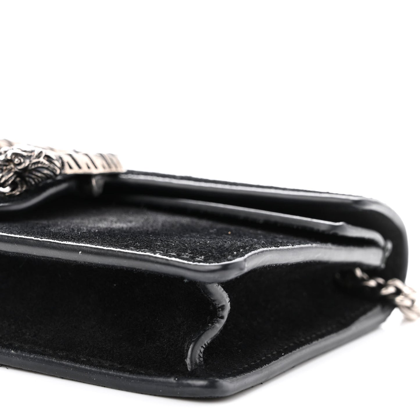 Suede Super Mini Dionysus Shoulder Bag Black