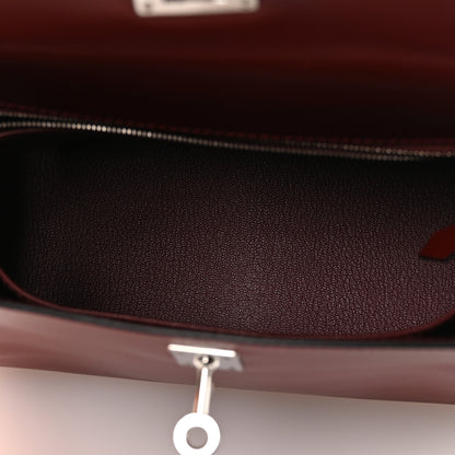 Hermes Box Kelly Retourne 25 Rouge H 5 of 11
